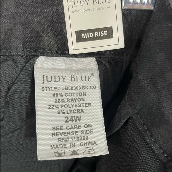 Judy Blue Plus Skinny Fit Black Cheetah Animal Print Jeans NWT - Picture 11 of 12